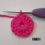 CROCHET PINK FLOWER PATTERN