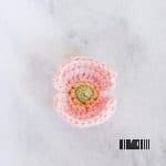 colorful poppy crochet flowers