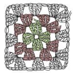crochet granny square pattern diagram