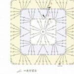 crochet-granny square-pattern-free sketch-