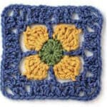 sunflower-crochet-square