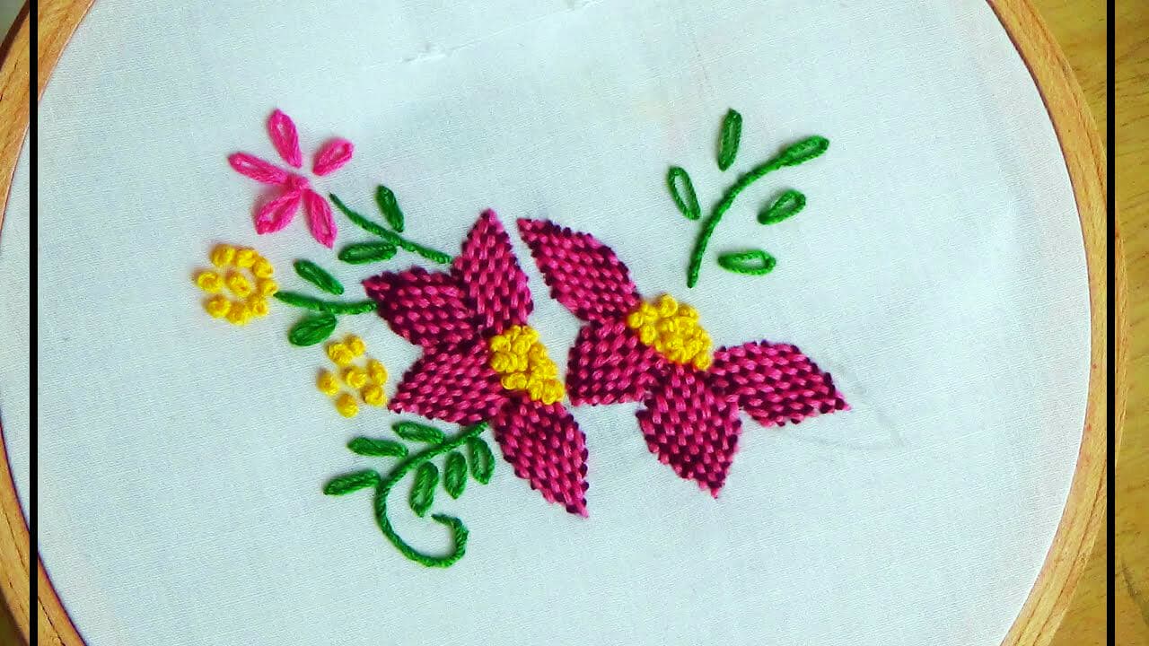 Embroidery Stitches Flowers